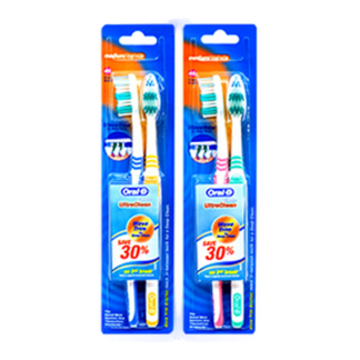 Oral-B Toothbrush Classic Ultra Clean 2 Pc Medium