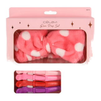 Head Band And 4Pc Alligator Clip Set