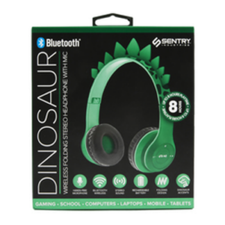 Sentry Bluetooth Headphone Dinosaur Design
