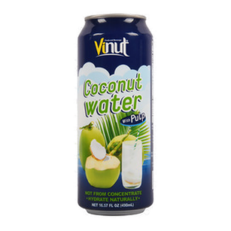 Vinut Coconut Water W/ Pulp 16.57Oz