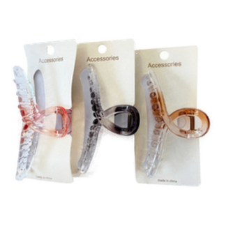 Hair Jaw Clip Xl Loop Design Asst Color