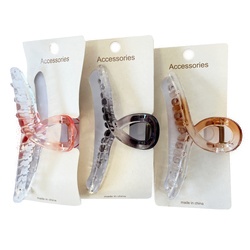 Hair Jaw Clip Xl Loop Design Asst Color