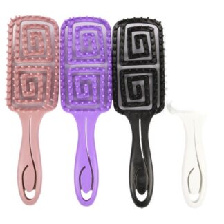 Hair Brush W/ Disp Tangle Free Rect Asst Color