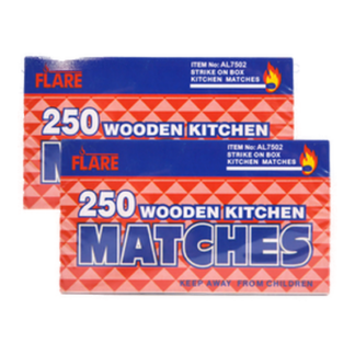Ez Flames Wooden Matches 250Ct 2Pack
