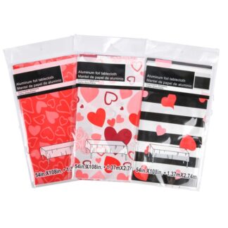 Hv Valentine Table Cover Asst Design 54" X 108"
