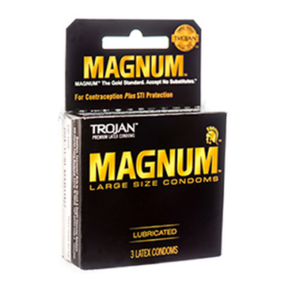 Trojan Condoms Magnum Lubricated 3 Pk