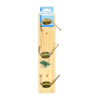 Nuvalu Cloth Hanger Wooden 3 Hooks