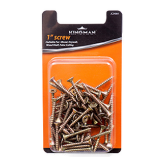 Kingman Metal Screw 1" 150G W/D. Blister