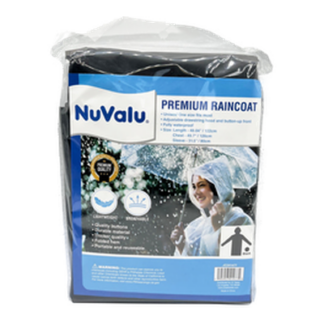 Raincoat Adult Black Xl Premium