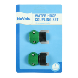 Nuvalu Water Hose Coupling 2Pcs Set