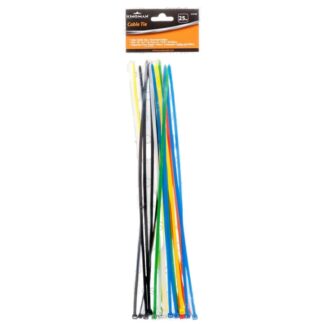 Kingman Cable Tie 0.2" X 13.8"  W/Asst Colors 25Pcs