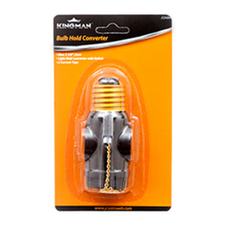 Kingman Bulb Socket Adapter Current Tap W/Switch