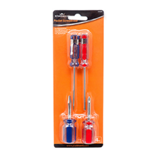 Kingman Pocket Screwdriver 4Pc