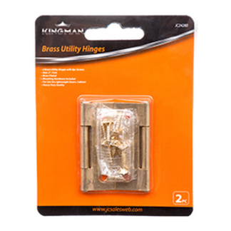 Kingman Brass Hinge 2" 2Pc