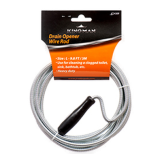 Kingman Drain Opener Wire Rod 9.8 Ft / 3M