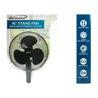 Hs Fan 16" Stand Black F-165Mb