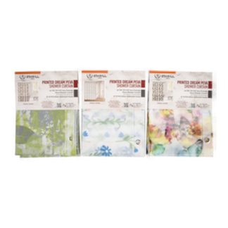 Shower Curtain Asst Printed Dream Peva 70"X72"