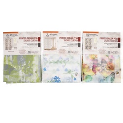 Shower Curtain Asst Printed Dream Peva 70"X72"