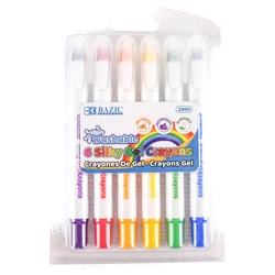 Bazic Sikly Gel Crayons 6 Colors