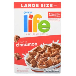 Quaker Life Cereal 28 Oz Cinnamon