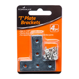 Kingman "T" Plate Bracket 1.97" 4Pc