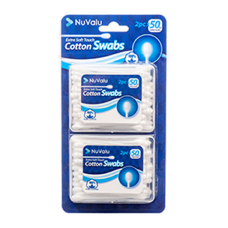 Nuvalu Cotton Swabs 50 Pc/Box 2Set