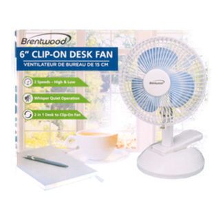 Hs Fan 6" Mini W/Table Clip #F-621W