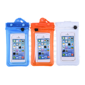 Waterproof Phone Pouch W/ Lanyard Asst Color 4.5X9"