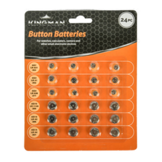 Kingman Button  Battery 24Pcs