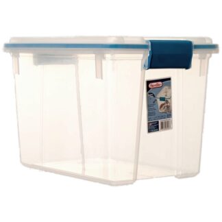 Sterilite #1932 20 Qt Gasket Box W Blue Latches