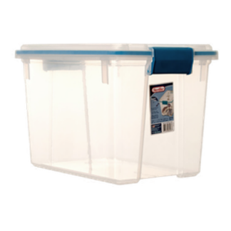 Sterilite #1932 20 Qt Gasket Box W Blue Latches