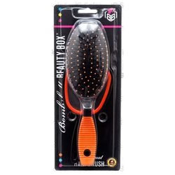 Hair Brush Paddle W/Mirror Asst Color