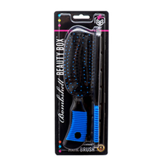 Hair Brush Wave  W/Comb Asst Color