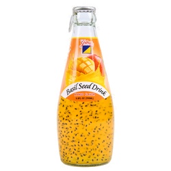 Gabriela Basil Seed Drink Mango 9.8 Oz + Crv