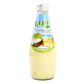 Kuii Coconut Milk W/ Nata De Coco Banana 290Ml