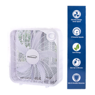 Hs Box Fan 20" White 3-Speed #F20Sw