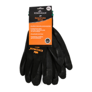 Kingman Glove Latex W/Crinkle Xl 1Pair