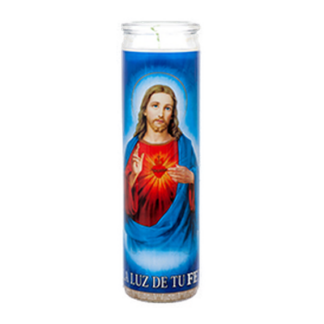 Veladora Religious Candle Sagrado Corazon De Jesus