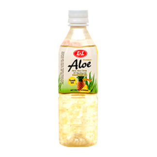 L & L Aloe Vera Drink 16.9 Oz Pineapple