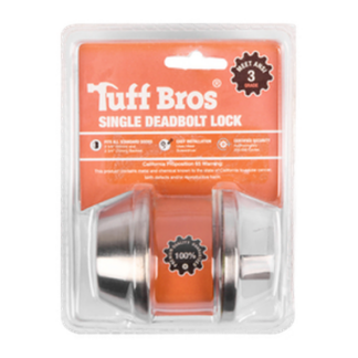 Lock Dead Bolt Single "High Quality"