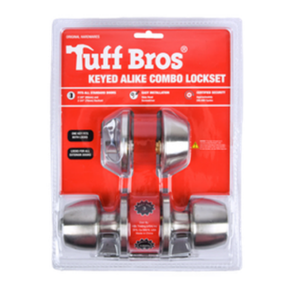 Lock Entry Knob W/Dead Bolt 2Pc Set "3 Grade" High Quality