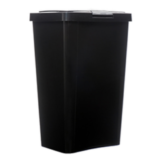Sterilite #9004 13Gal Wastebasket Touchtop Black Clr