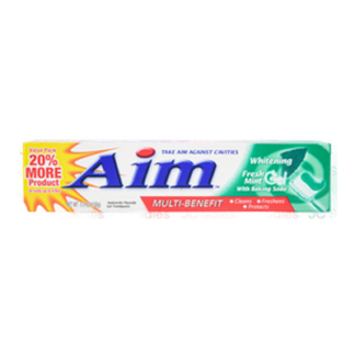 Aim Whitening Gel Fresh Mint W/Baking Soda 5.5 Oz