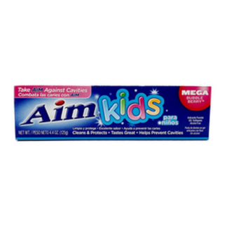 Aim Kids Gel Toothpaste Mega Bubble Berry 4.4 Oz