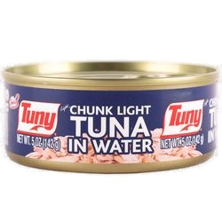Tuny Jumbo Tuna In Water 5 Oz