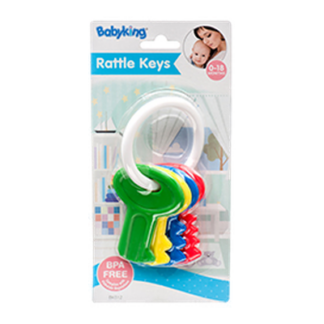 Baby Rattle Keys Asst Clr #Bk512