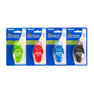 Bazic Correction Tape 1Pc Mini 4 Asst Color