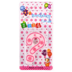Birthday Candle Question Mark Asst Colors