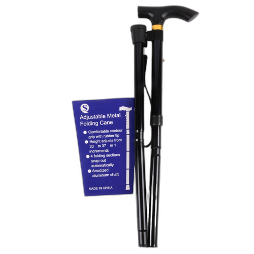 Foldable Walking Cane Aluminium Asst Color