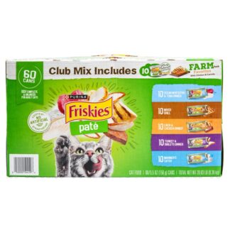 Friskies Cat Food Pate 5.5 Oz 6 Variety Pk 60 Pack